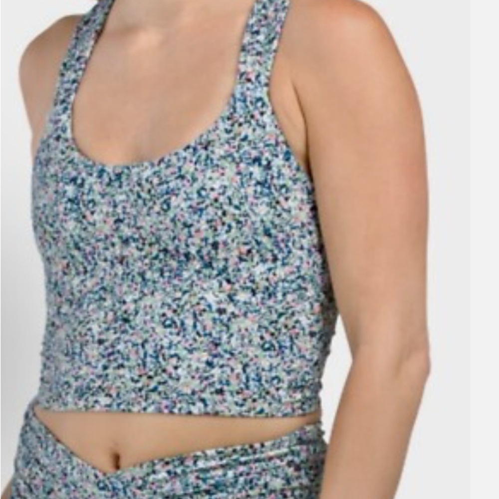 Sage collective two piece set   bralette and yoga shorts sets size medium.